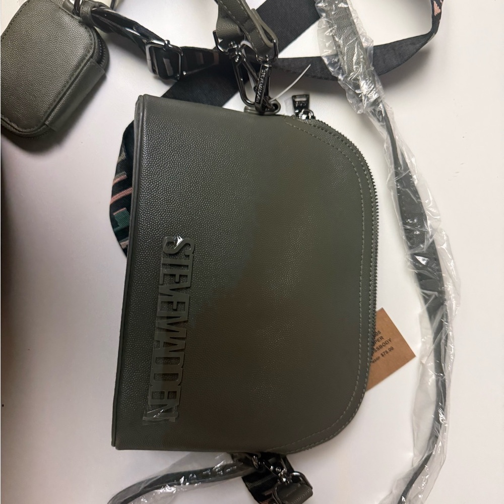 Steve Madden Green Belt Bag